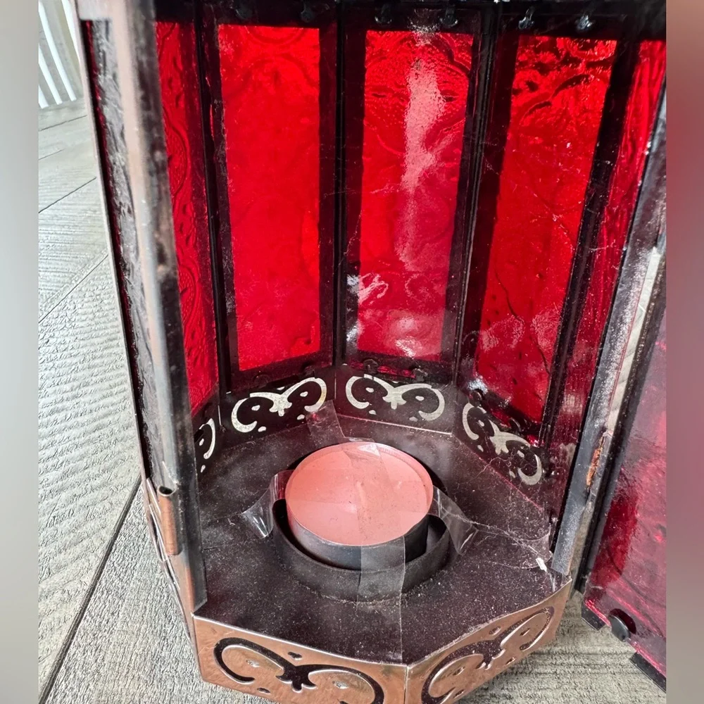 Decorative Garden Tea-light Candle Lantern (NWT)